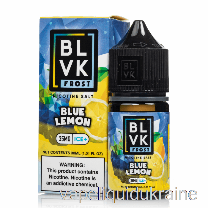 Vape Liquid Ukraine Blue Lemon - BLVK Frost Salts - 30mL 50mg